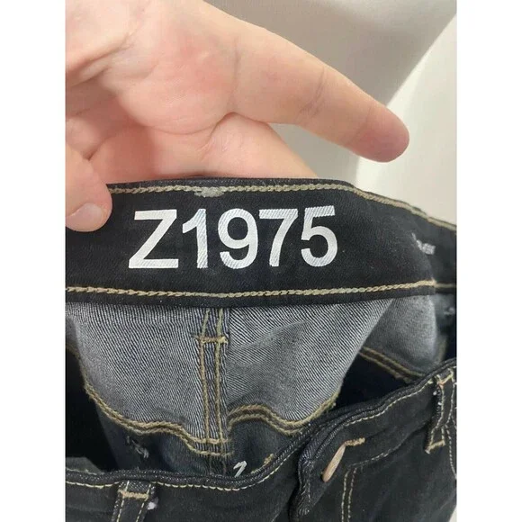 Zara Z1975 Zara Z1975 Women’s Straight Leg Black Twill Denim Five Pocket size 10 - Picture 9 of 10